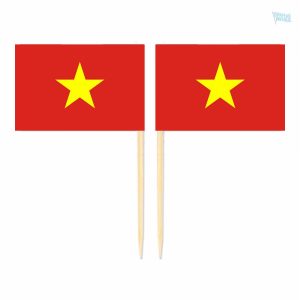 Mini pics drapeau du Vietnam pour décoration festive