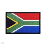 Patch drapeau Afrique du Sud en tissu coloré