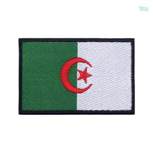 Patch drapeau Algérie, symbole national en tissu