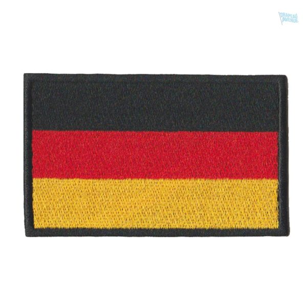 Patch drapeau Allemagne en tissu pour décoration ou couture