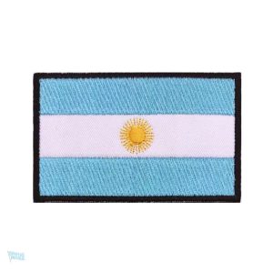 Patch drapeau Argentine, emblème national en tissu