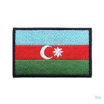 Patch drapeau Azerbaïdjan, emblème national coloré
