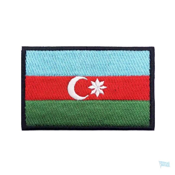 Patch drapeau Azerbaïdjan, emblème national coloré
