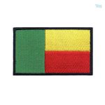 Patch drapeau Bénin en tissu coloré et résistant