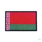 Patch drapeau Biélorussie avec motif national distinctif