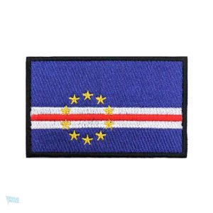 Patch drapeau Cap-Vert, accessoire coloré pour personnaliser vêtements