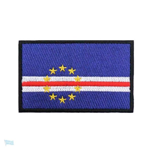 Patch drapeau Cap-Vert, accessoire coloré pour personnaliser vêtements