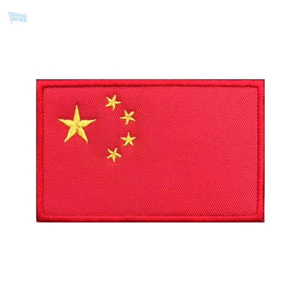 Patch drapeau de la Chine, accessoire pour fanatiques du pays