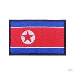 Patch drapeau de la Corée du Nord en tissu