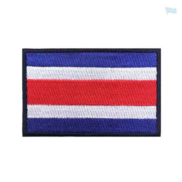 Patch drapeau Costa Rica, symbole national coloré