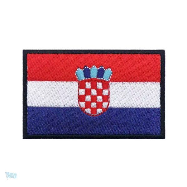 Patch drapeau de la Croatie, accessoire de couture