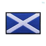 Patch drapeau Ecosse en tissu avec motifs traditionnels