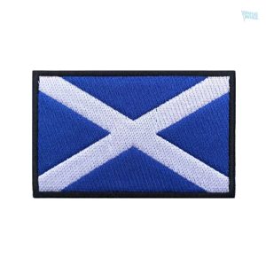 Patch drapeau Ecosse en tissu avec motifs traditionnels