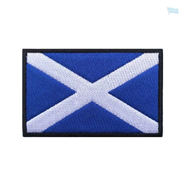 Patch drapeau Ecosse en tissu avec motifs traditionnels