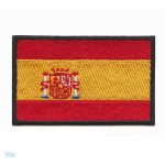 Patch drapeau Espagne en tissu, accessoire de décoration