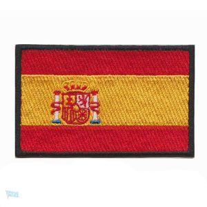 Patch drapeau Espagne en tissu, accessoire de décoration