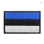 Patch drapeau Estonie en tissu de qualité