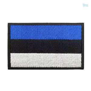 Patch drapeau Estonie en tissu de qualité