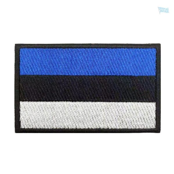 Patch drapeau Estonie en tissu de qualité