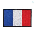 Patch drapeau France, accessoire de mode patriotique