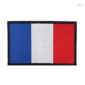 Patch drapeau France, accessoire de mode patriotique