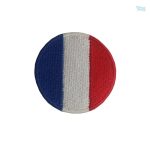 Patch rond drapeau France