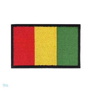 Patch drapeau de la Guinée au design coloré