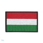Patch drapeau Hongrie en tissu avec couleurs nationales