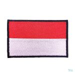 Patch drapeau Indonésie, symbole national en tissu