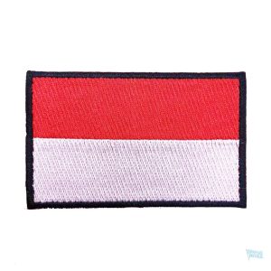 Patch drapeau Indonésie, symbole national en tissu