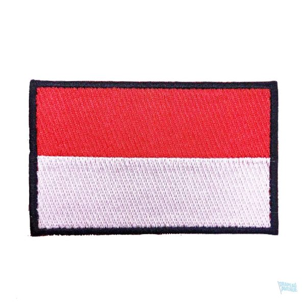 Patch drapeau Indonésie, symbole national en tissu