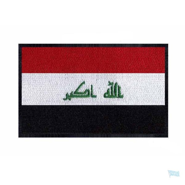 Patch drapeau Irak, symbole national en tissu