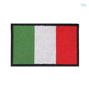 Patch drapeau Italie en tissu, accessoire de décoration