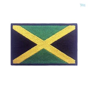 Patch drapeau Jamaïque en tissu coloré