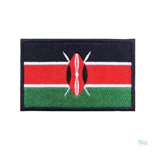 Patch drapeau du Kenya, symbole national coloré et distinctif