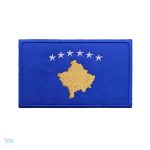 Patch drapeau Kosovo, symbole national en tissu