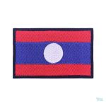 Patch drapeau du Laos, accessoire de style unique