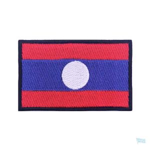 Patch drapeau du Laos, accessoire de style unique