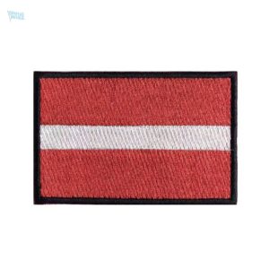 Patch drapeau Lettonie, emblème national en textile