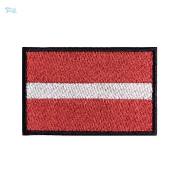Patch drapeau Lettonie, emblème national en textile