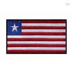 Patch drapeau Liberia, emblème national pour collection ou décoration