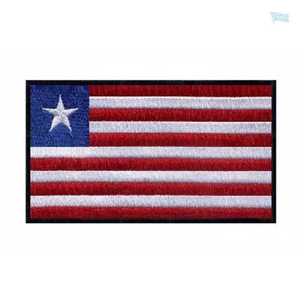 Patch drapeau Liberia, emblème national pour collection ou décoration