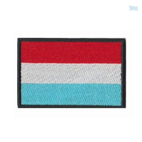 Patch drapeau Luxembourg, emblème national du pays
