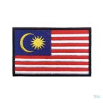 Patch drapeau Malaisie, emblème national brodé