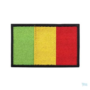 Patch drapeau Mali, symbole national en tissu