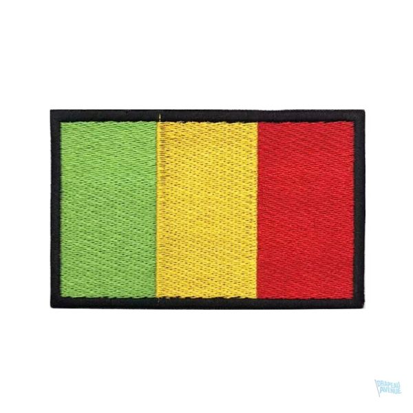 Patch drapeau Mali, symbole national en tissu