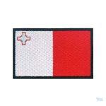 Patch drapeau de Malte, emblème national en tissu