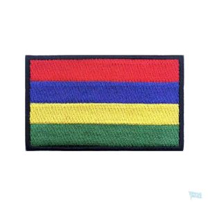Patch drapeau Maurice, emblème coloré de l'île Maurice