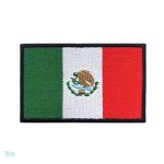 Patch drapeau Mexique, emblème national coloré et distinctif