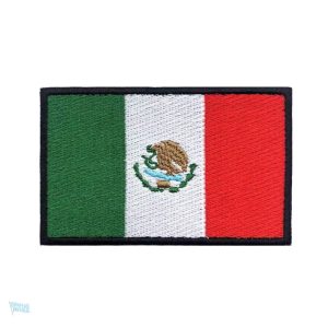 Patch drapeau Mexique, emblème national coloré et distinctif